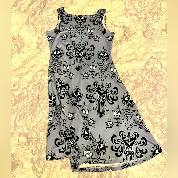 Custom Made Disney Haunted Mansion Wallpaper Dress - Picture 2 of 2